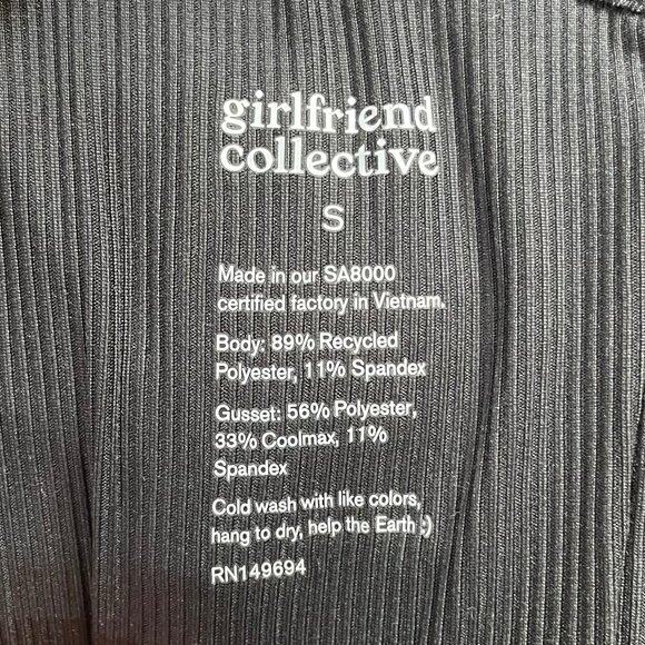 girlfriend collective NWT Tate One Shoulder Bodysuit Bundle 2 - Picture 5 of 7